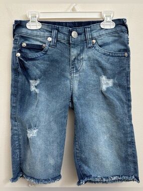 True Religion Light Blue Denim Jean Shorts Geno Style size 8